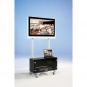 Flat-Screen-Wagen bis  42 Zoll Diagonale, Höhe 170 cm, 86x52 cm (B/T), 